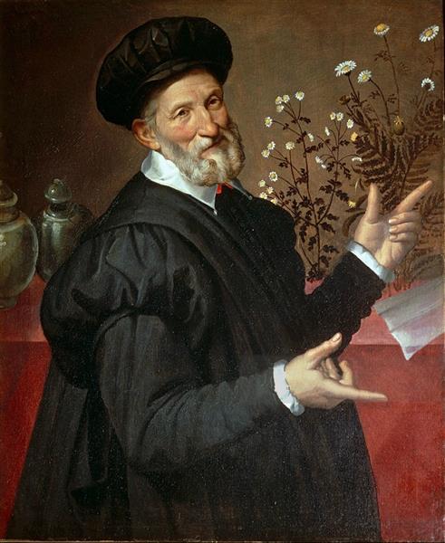 Portrait of a Botanist (Ulisse Aldrovandi?), c.1570 - Bartolomeo Passerotti