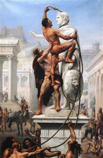 The Sack of Rome in 410 by the Vandals - Joseph-Noël Sylvestre