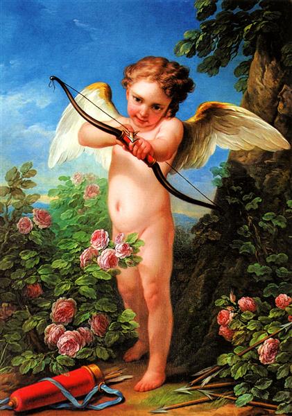 Cupid Shooting a Bow, 1761 - Шарль-Андре ван Лоо