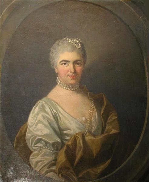 Mme de Loménie de Brienne née Fizeaux - Charles-Andre van Loo (Carle van Loo)