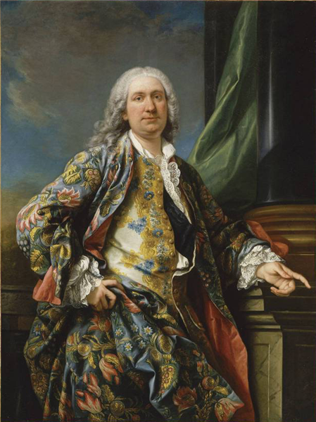 Portrait of an unknown in the reign of Louis XV - Charles-Andre van Loo (Carle van Loo)