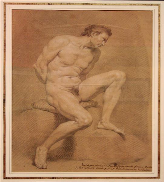 Male Academy Nude - Charles André van Loo