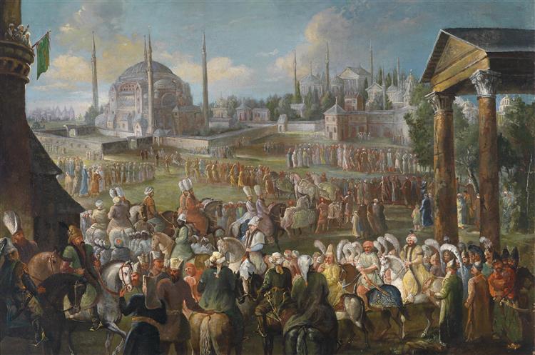 A Sultan's procession in Istanbul, c.1737 - Jean-Baptiste van Mour