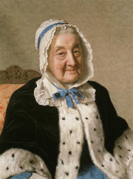 Portrait of Marthe Marie Tronchin, 1758 - Жан-Этьен Лиотар