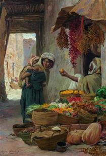 Продавець фруктів - Eugène Girardet