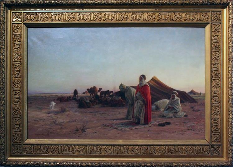 Prayer in the Desert - Eugène Girardet