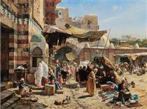 Market in Jaffa - Gustav Bauernfeind