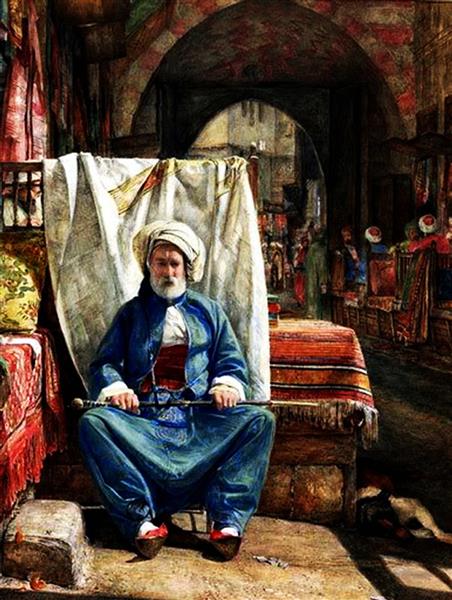 In the Bezestein, El Khan Khalil, Cairo, 1860 - John Frederick Lewis
