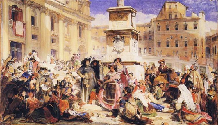 Easter Day at Rome, 1840 - John Frederick Lewis