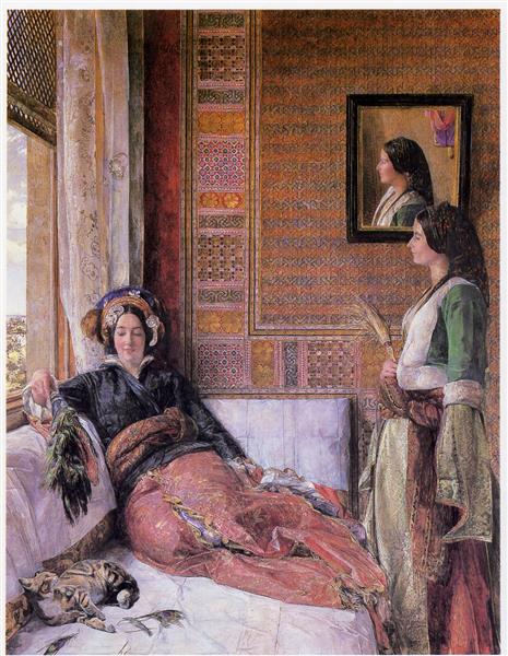 Hareem Life, Constantinople, 1857 - John Frederick Lewis - WikiArt.org