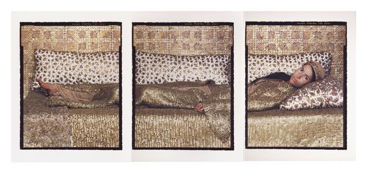 Bullet Revisited #28 Triptych, 2012 - 2013 - Lalla Essaydi