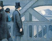 Sur le Pont de l'Europe - Gustave Caillebotte
