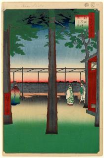 10. Sunrise at Kanda Myōjin Shrine - Hiroshige