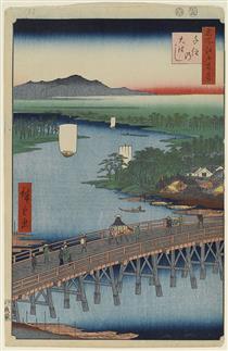 103. Senju Great Bridge - Hiroshige