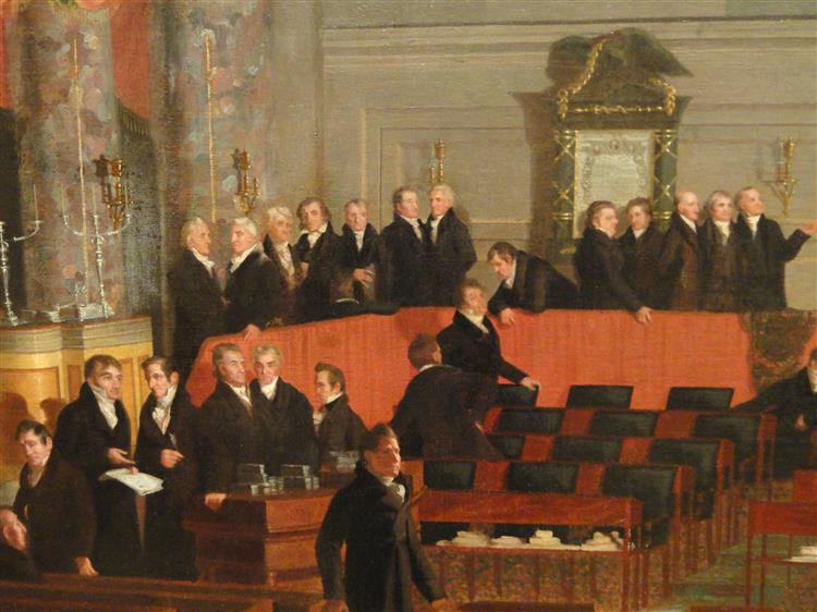 The House of Representatives (detail), 1822 - 1823 - Samuel Morse