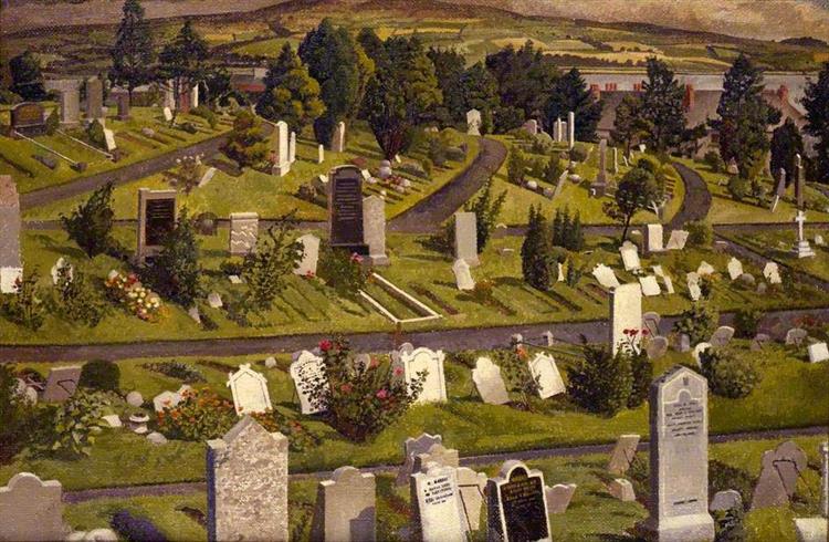 Port Glasgow Cemetery, 1947 - Stanley Spencer