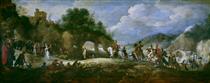 El triunfo de David sobre Goliat - Pieter Brueghel the Younger