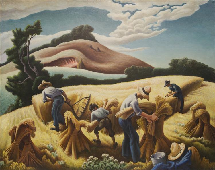 Cradling Wheat, 1939 - Thomas Hart Benton