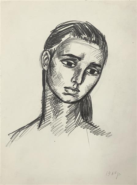 Female image, 1960 - Григорий Иванович Гавриленко