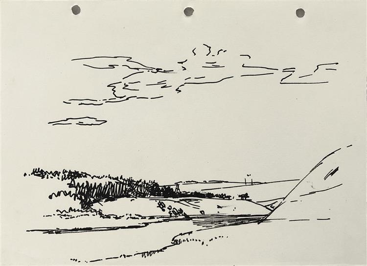 Landscape. Stebliv (?), c.1956 - Hryhorii Havrylenko