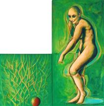 Venus and the Apple. Diptych - Joan Tuset