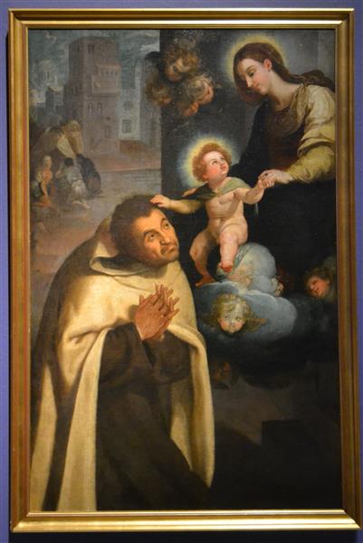Virgin Mary shows baby Jesus to St.Francis - Francesco Ribalta