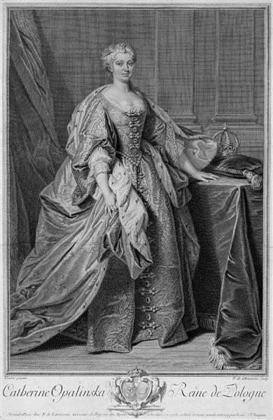 Portrait of Catherine Opalińska as Queen of Poland - Jean-Baptiste van Loo
