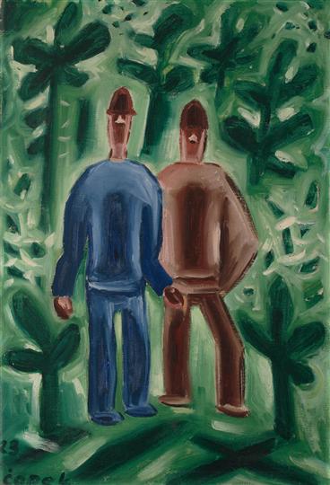 Dva muži v lese, 1923 - Josef Capek
