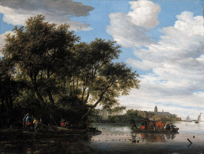 Ferry Boat - Salomon van Ruysdael