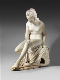 Bather (from a Fountain Group) - Jean-Antoine Houdon