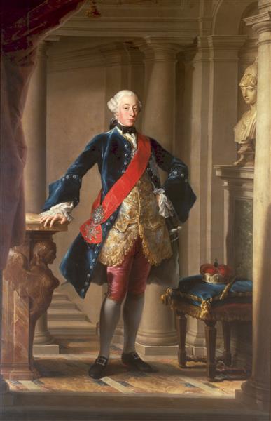 Portrait of Charles Eugene, Duke of Württemberg, c.1753 - c.1756 - Помпео Батоні