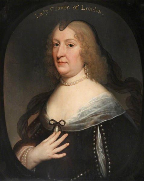 Portrait of Amalie Elisabeth Von Hanau-Munzenberg, 1640 - Герріт ван Гонтгорст