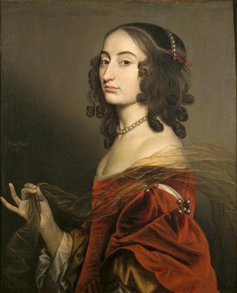 Princess Louise Hollandine, Princess Palatine, Abbess of Maubuisson, Pontoise, 1650 - Gerrit van Honthorst