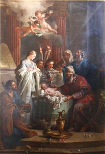La Présentation De Jésus Au Temple À Jérusalem - Жозеф-Мари Вьен