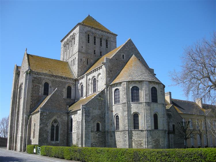 Lessay Abbey, Normandy, France, 1056 - Romanesque Architecture