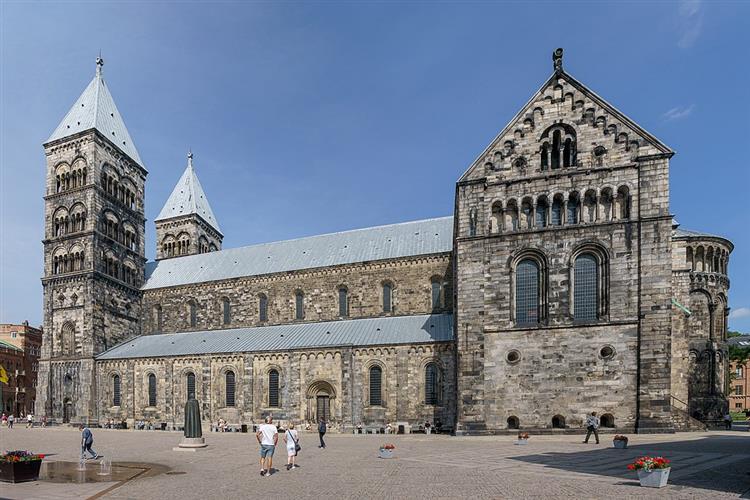 Lund Cathedral, Sweden, 1145 - Romanesque Architecture