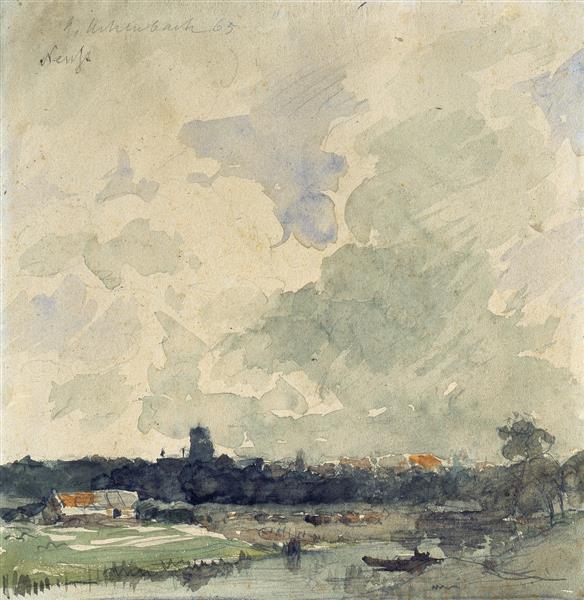 View of Neuss, 1865 - Andreas Achenbach