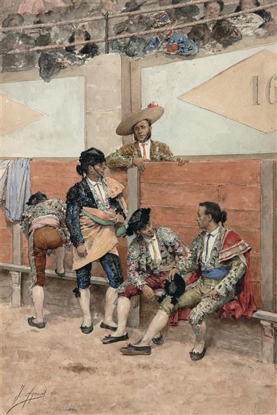 Descanso En La Corrida De Toros, 1881 - Joaquin Agrasot y Juan
