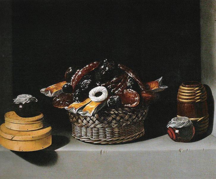 Still-life with a Basket and Sweetmeats - Juan van der Hamen