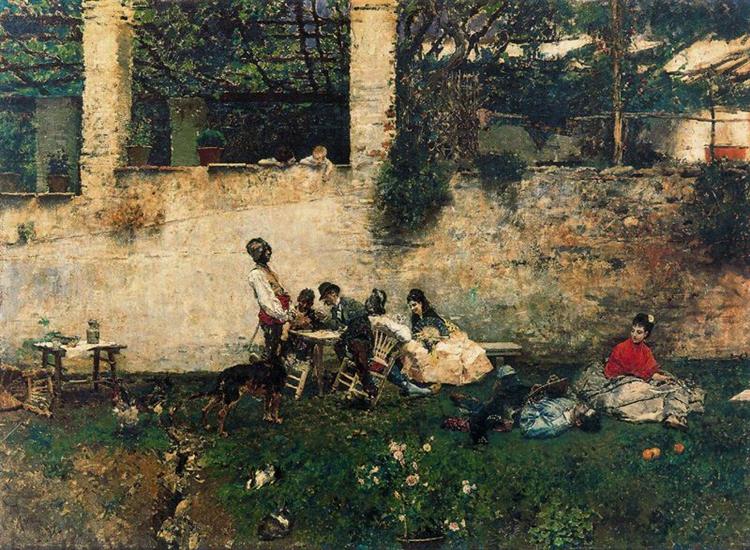 Lunch at the Alhambra, 1872 - Marià Fortuny