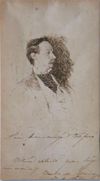 Portrait of Josep Tapiró i Baró in Tangier, 1874 - Marià Fortuny i Marsal