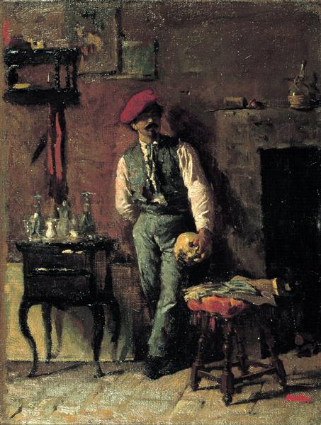 Portrait of the sculptor Jerónimo Suñol, c.1864 - Mariano Fortuny