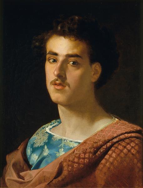 Self-portrait, c.1858 - 马里亚·福尔图尼