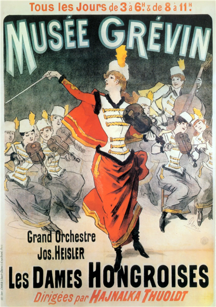 Poster for Musée Grévin, 1888 - Jules Cheret