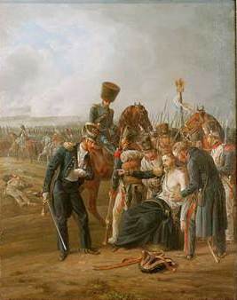 The Wounded General Jean Rapp in the Battle of Borodino - Oswald Achenbach