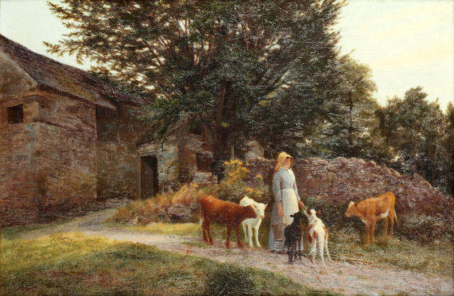Farm Pets, 1889 - William Sidney Cooper