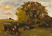 OAK, ST. DOULOUGH'S, DUBLIN - Nathaniel Hone the Younger