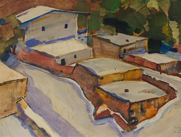 Old Rooftops, 1968 - Petros Malayan