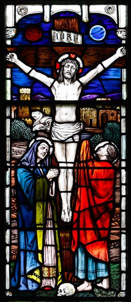 Loughrea St. Brendan's Cathedral. Crucifixion, c.1908 - Sarah Purser