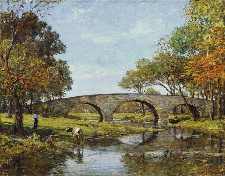 The Old Bridge, 1890 - Теодор Робінсон